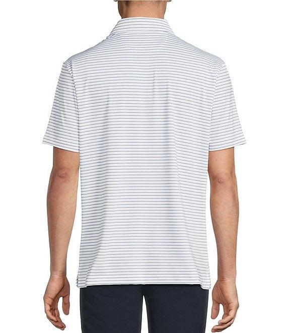 Cremieux Blue Label Performance Stretch Striped Short Sleeve Polo Shirt Product Image