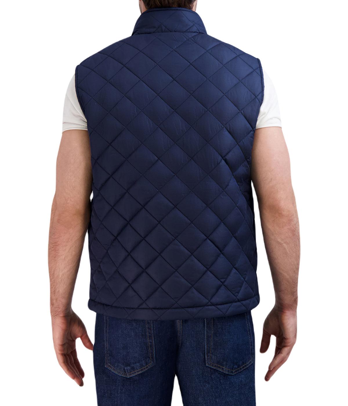 Quilted Vest Navy Product Image