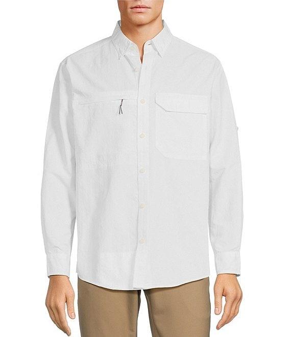 Roundtree & Yorke The Charter Performance Vented Long Sleeve Solid Fishing Sport Shirt Product Image