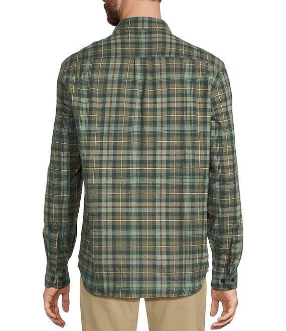 L.L.Bean Scotch Small Plaid Flannel Long Sleeve Woven Shirt Product Image