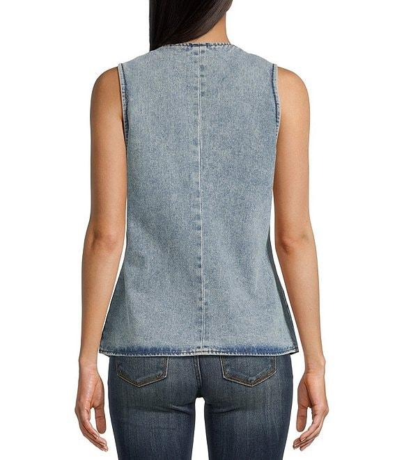 Vigoss Long Denim Vest Product Image