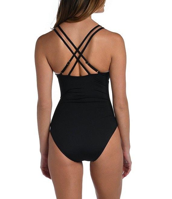 La Blanca Island Goddess Lace-Up One Piece Swimsuit Product Image