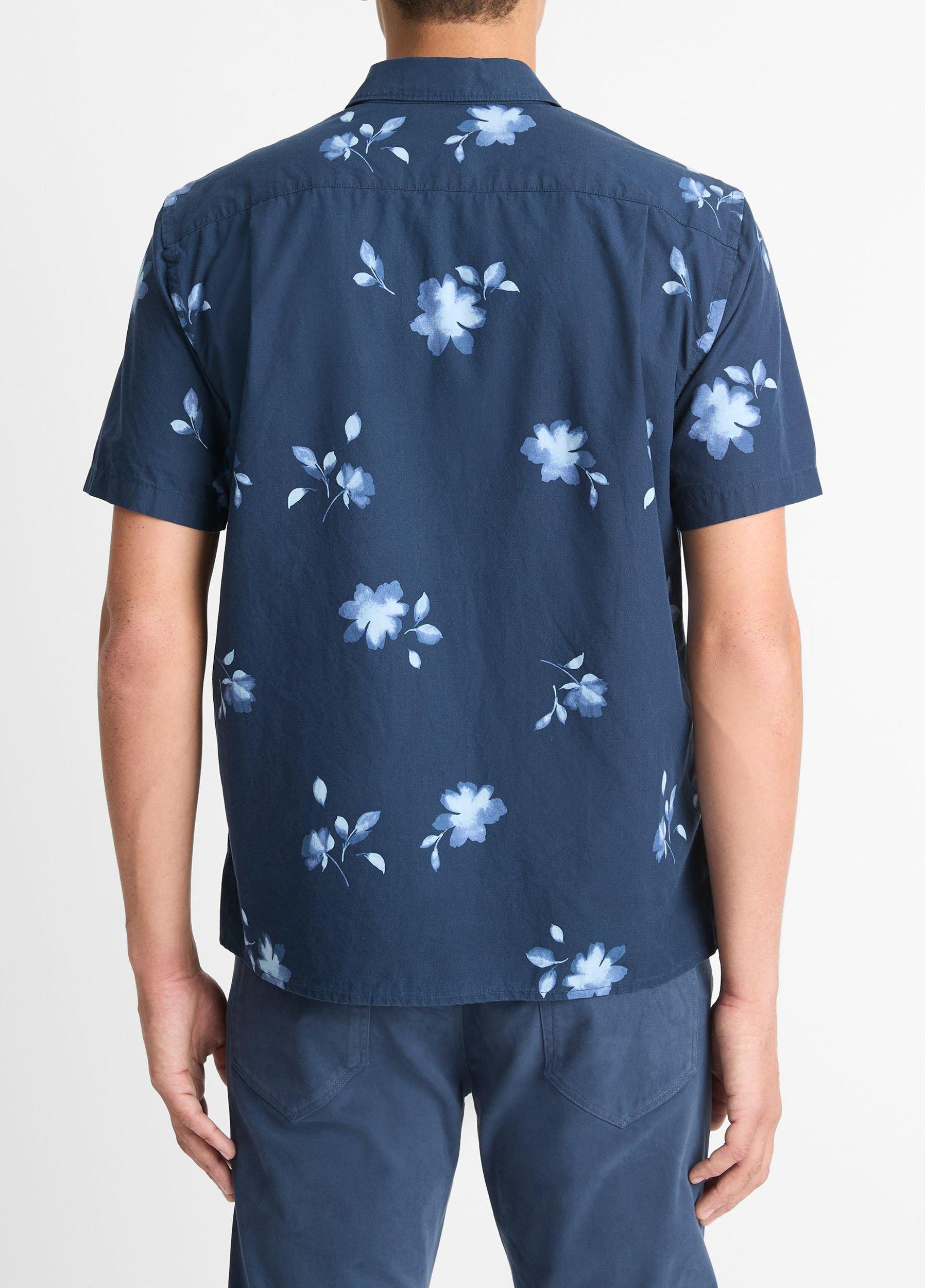 Cascading Floral Short-Sleeve Shirt Product Image