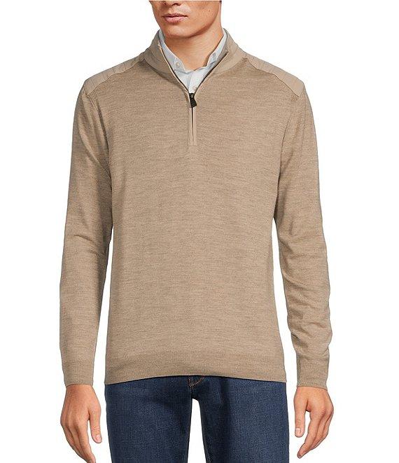Hart Schaffner Marx Quarter-Zip Merino Wool Sweater Product Image