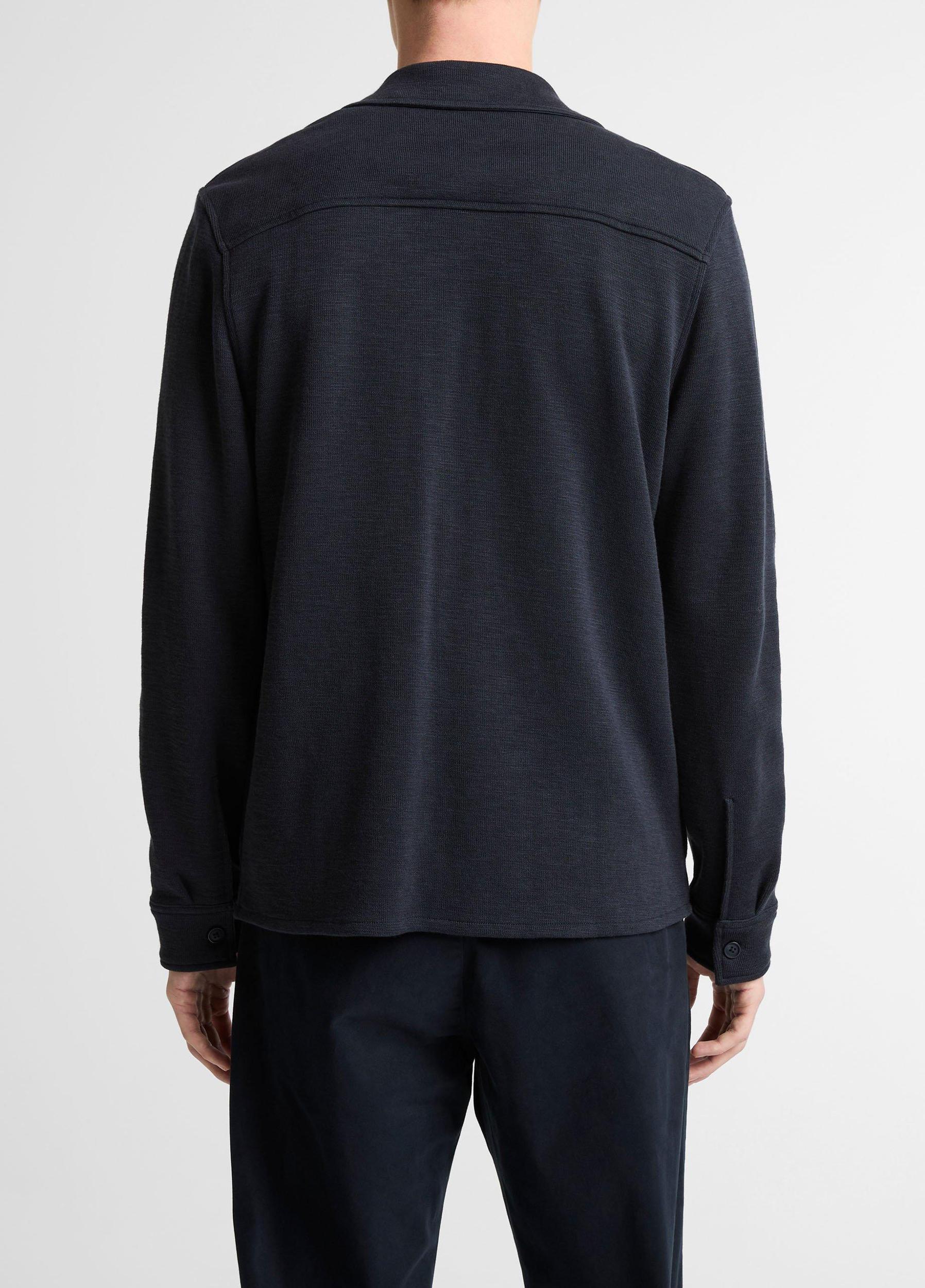 Double-Slub Cotton-Blend Shirt Jacket Product Image