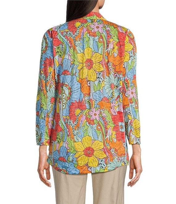 Ali Miles Floral Multi Print Button Front Tank Set Product Image