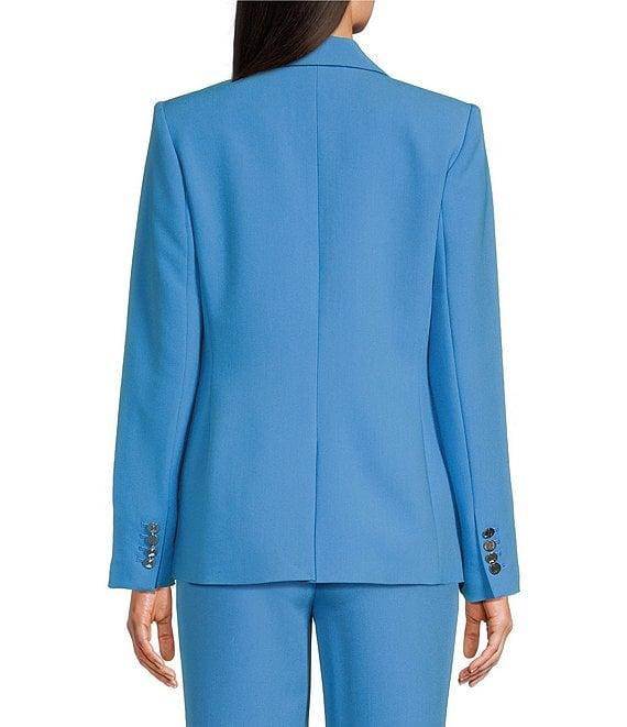 KARL LAGERFELD PARIS Coordinating Woven Peak Lapel Long Sleeve One-Button Jacket Product Image