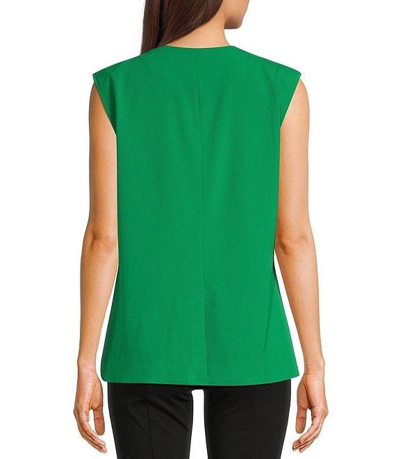 Takara Button Front Split Hem Vest Product Image