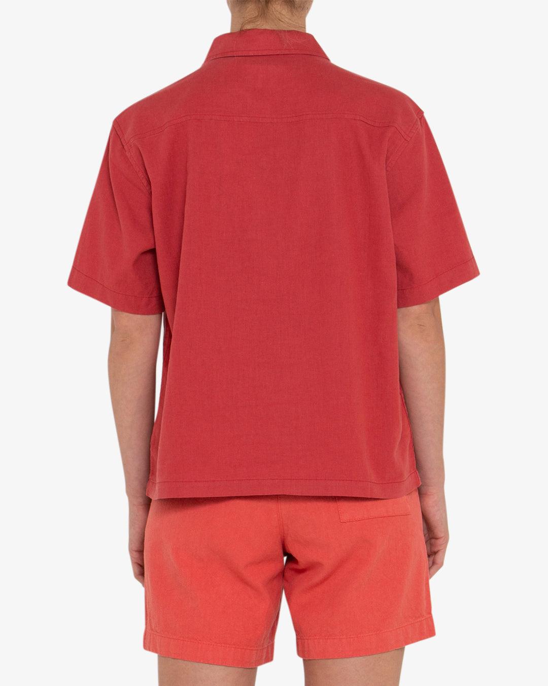 Onnie Short Sleeve Shirt - Cranberry Product Image