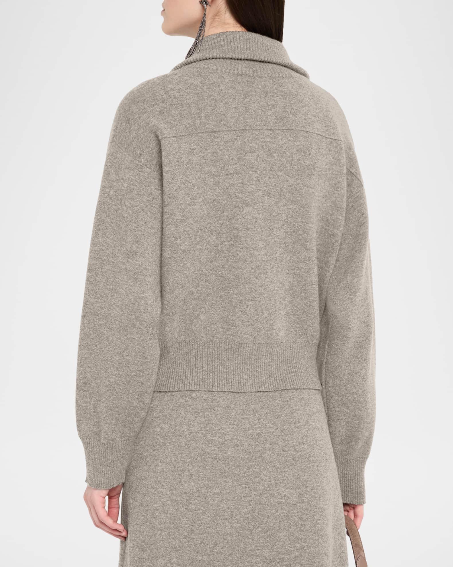 Cashmere Knit Safari Zip Jacket Product Image