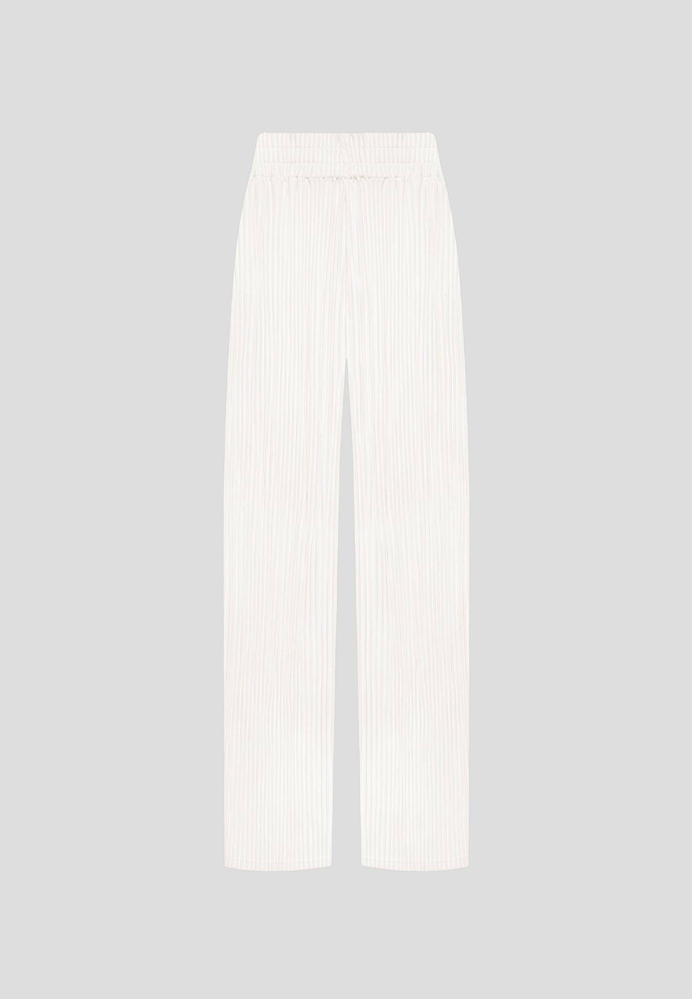 Lila - Pleated Trousers - Off White Female Product Image