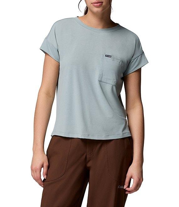 Columbia Daniela Falls Knit Crew Neck Short Sleeves Patch Pocket Tee Product Image
