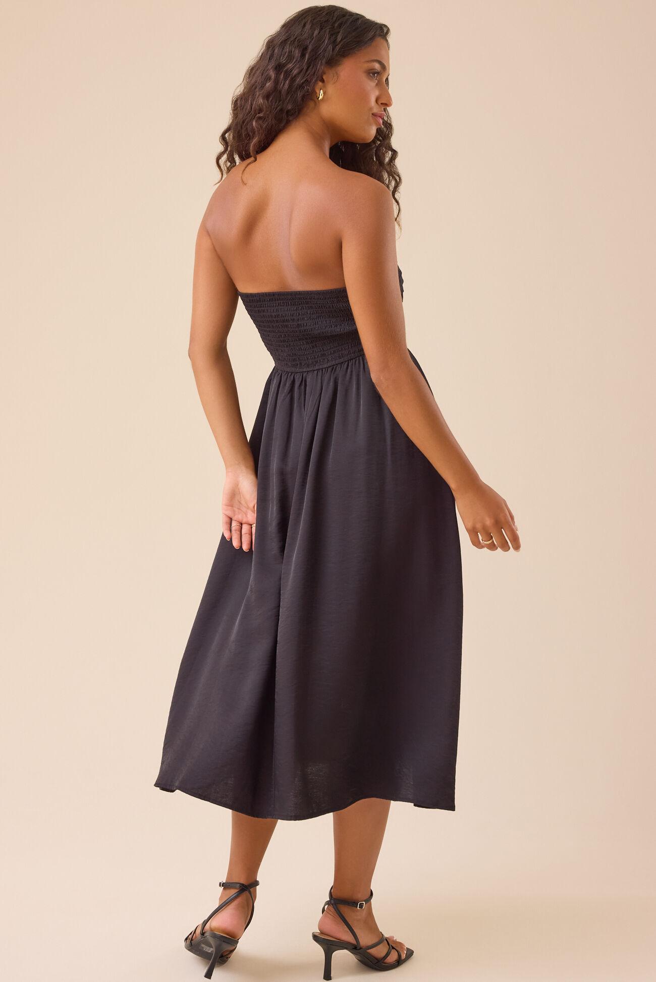 Serena Strapless Midi Dress Product Image