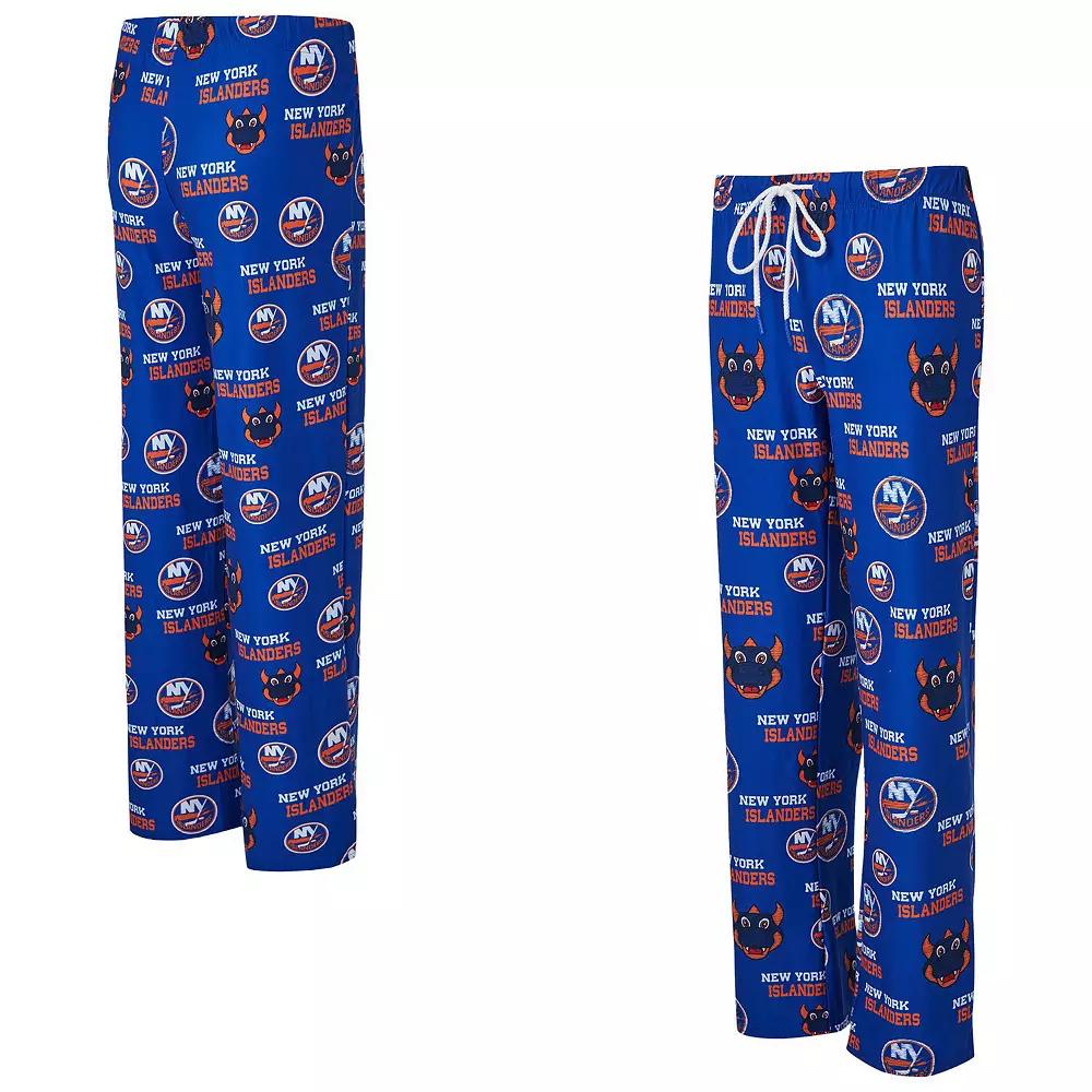 Women's Concepts Sport Royal New York Islanders Zest Allover Print Knit Pants,  Product Image
