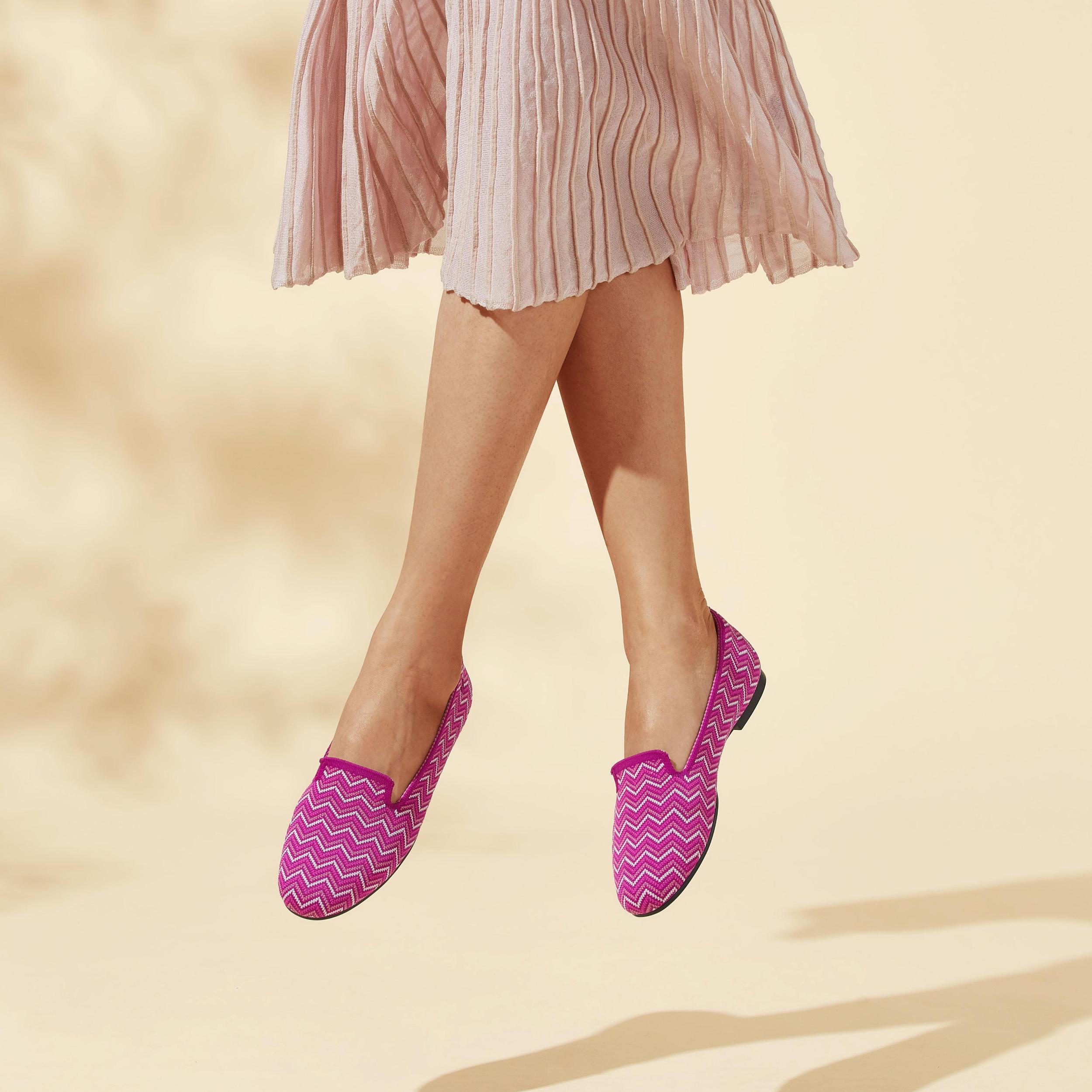 Round-Toe Woven Knit Loafer (Audrey) Product Image