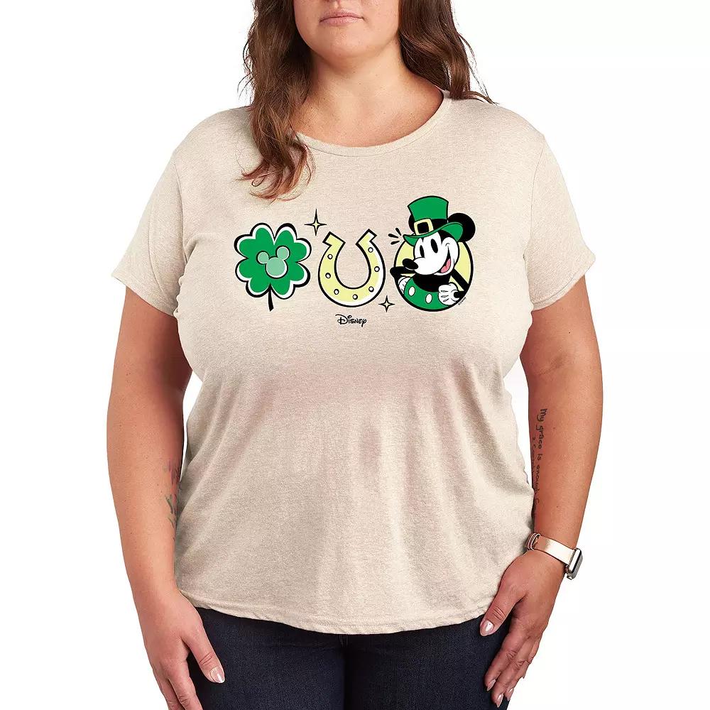 Disney's Mickey Mouse Plus St. Patrick's Day Icons Graphic Tee, Women's,  Product Image