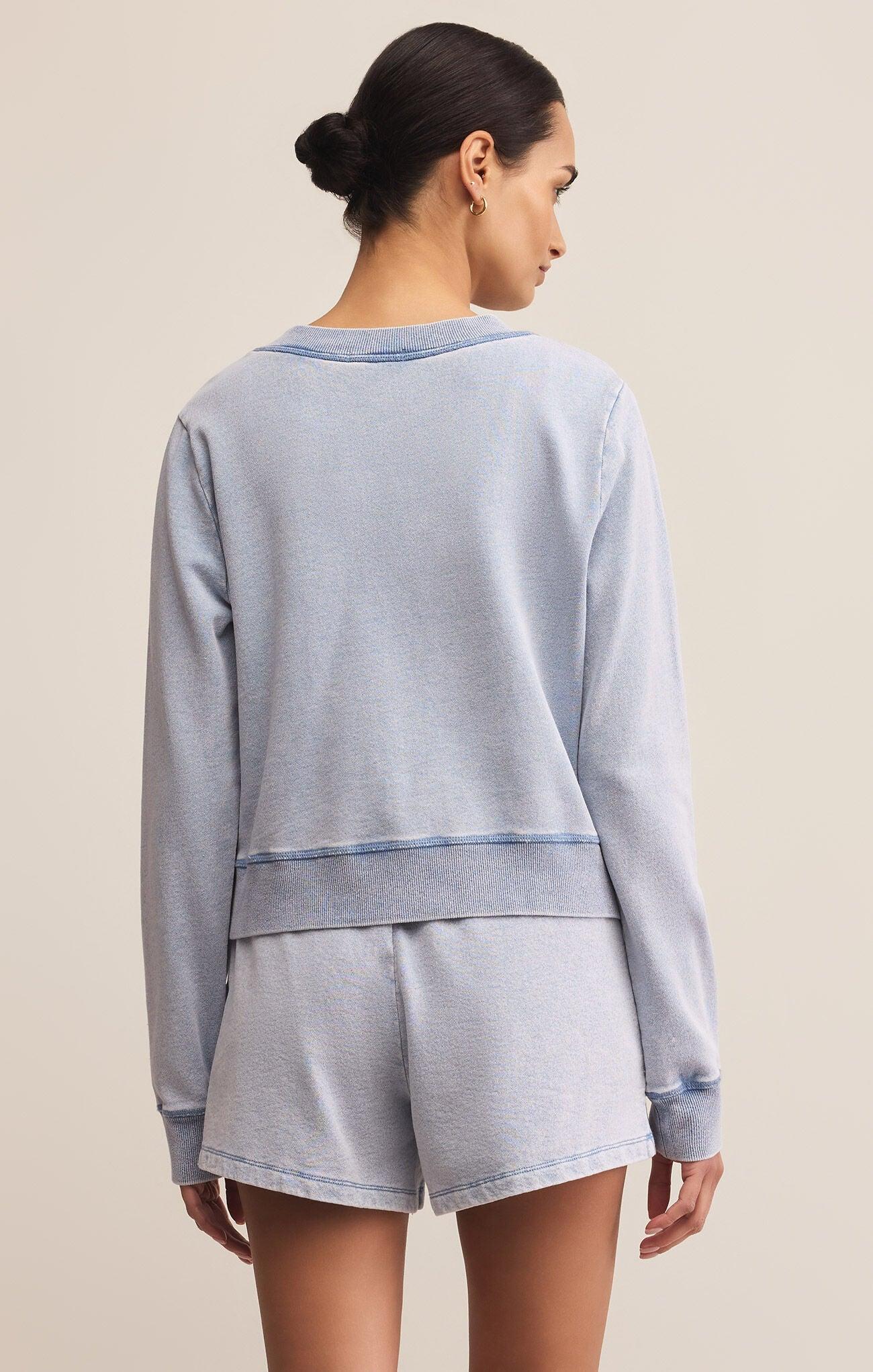 Daily Knit Denim Cardigan Product Image