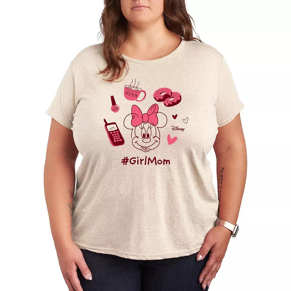 Disney's Minnie Mouse Plus Girl Mom Graphic Tee, Women's,  Product Image