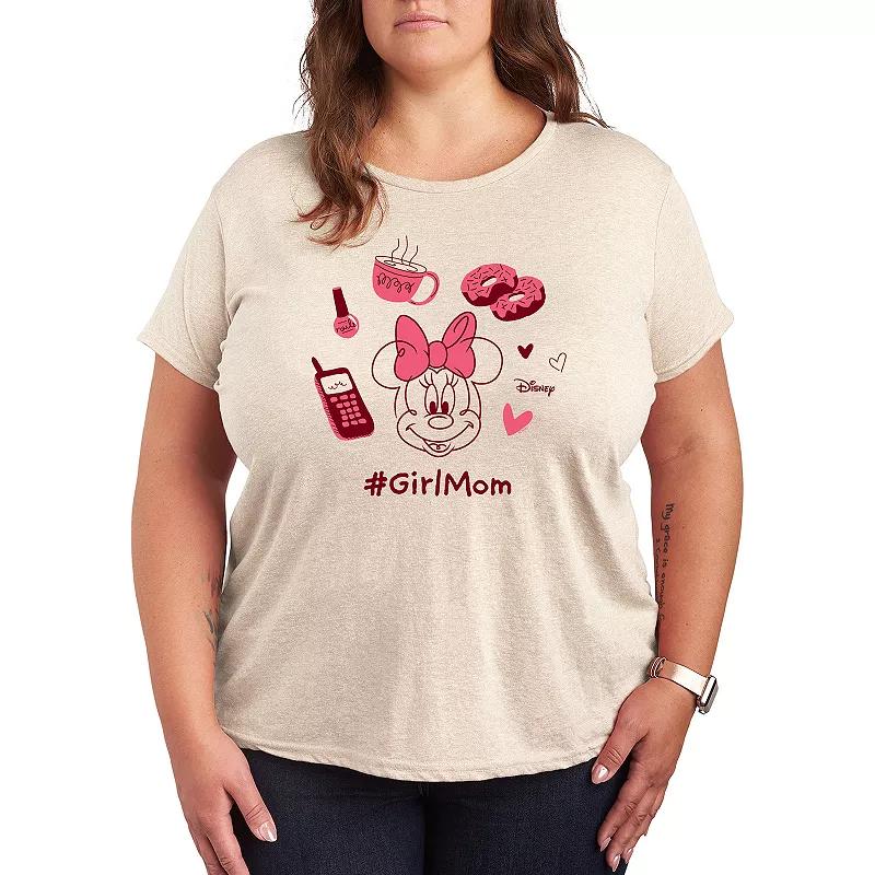 Disney's Minnie Mouse Plus Girl Mom Graphic Tee, Women's,  Product Image