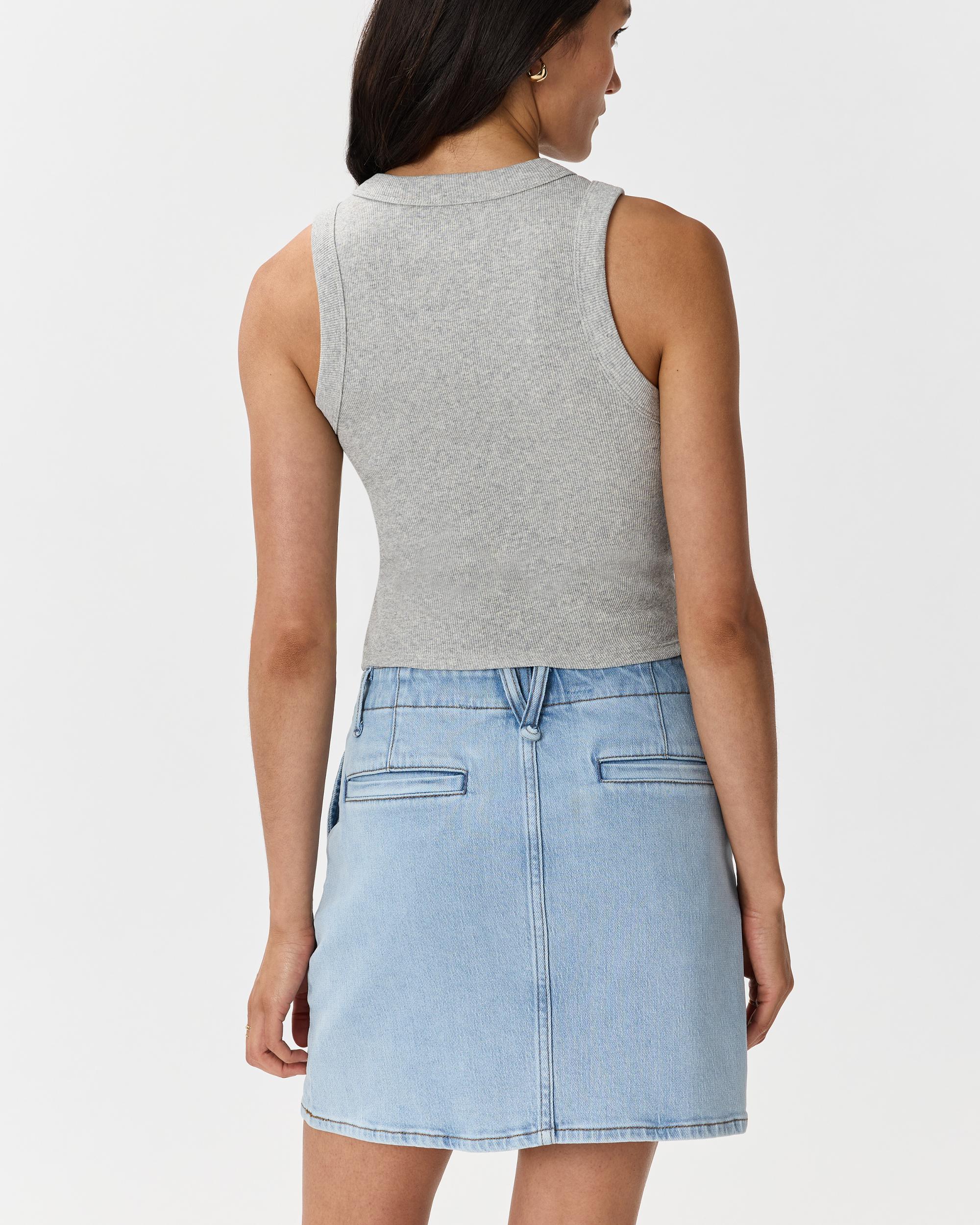 Quince | Women's Stretch Denim Mini Skirt Organic Cotton Product Image