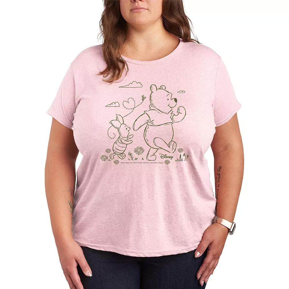Disney's Winnie The Pooh Stroll Graphic Tee, Women's,  Product Image