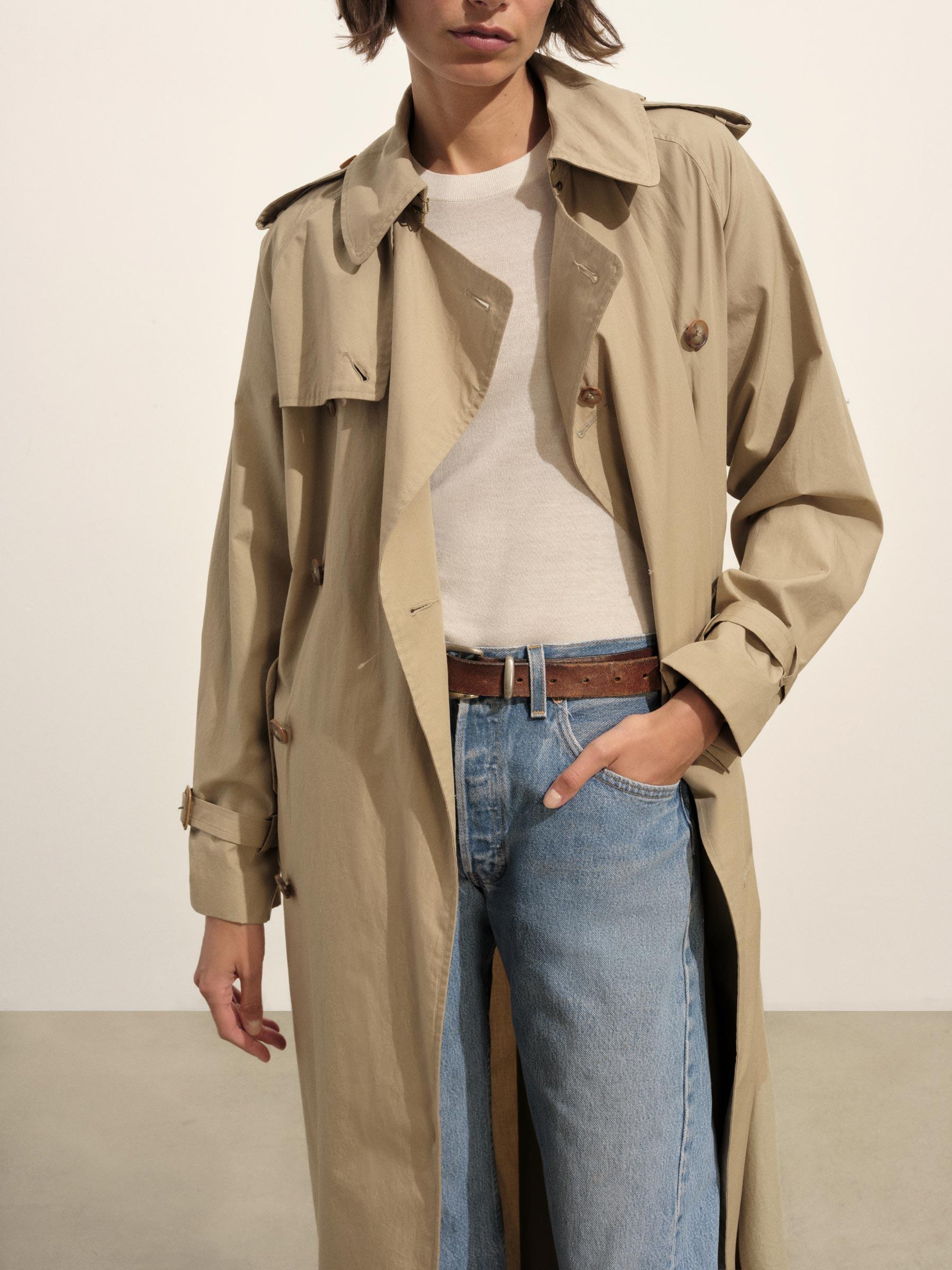 Rockaway Khaki Parachute Poplin Trench Product Image