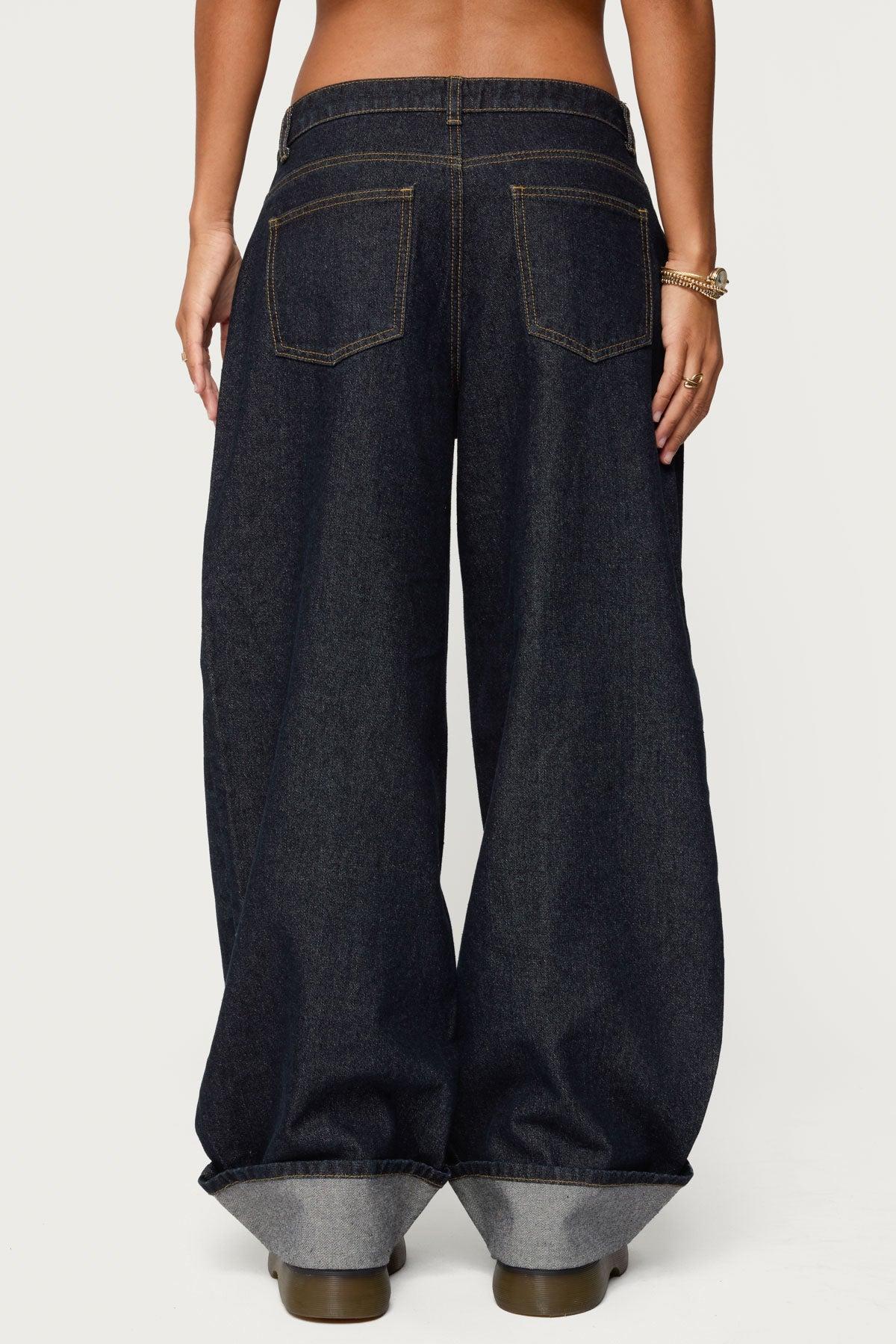 Kella Low Rise Baggy Jeans Product Image