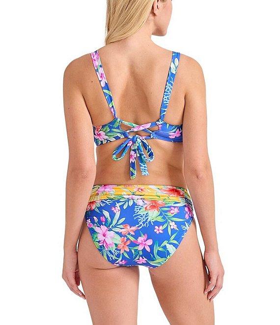 Tommy Bahama Isola Vita Floral Foldover High Waist Swim Bottom Product Image