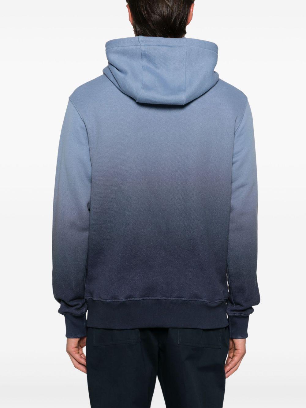 gradient dye cotton-terry hoodie Product Image