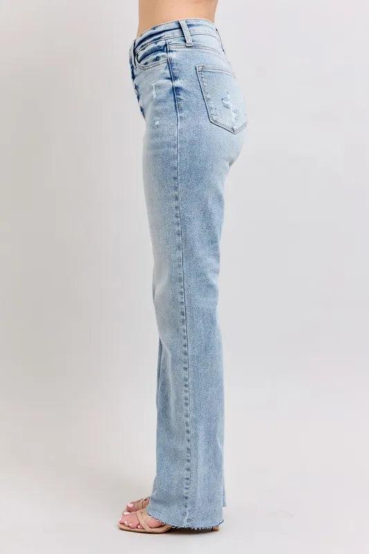 88926   Jenifer Mid-Rise Light Wash Dad Judy Blue Jeans Product Image