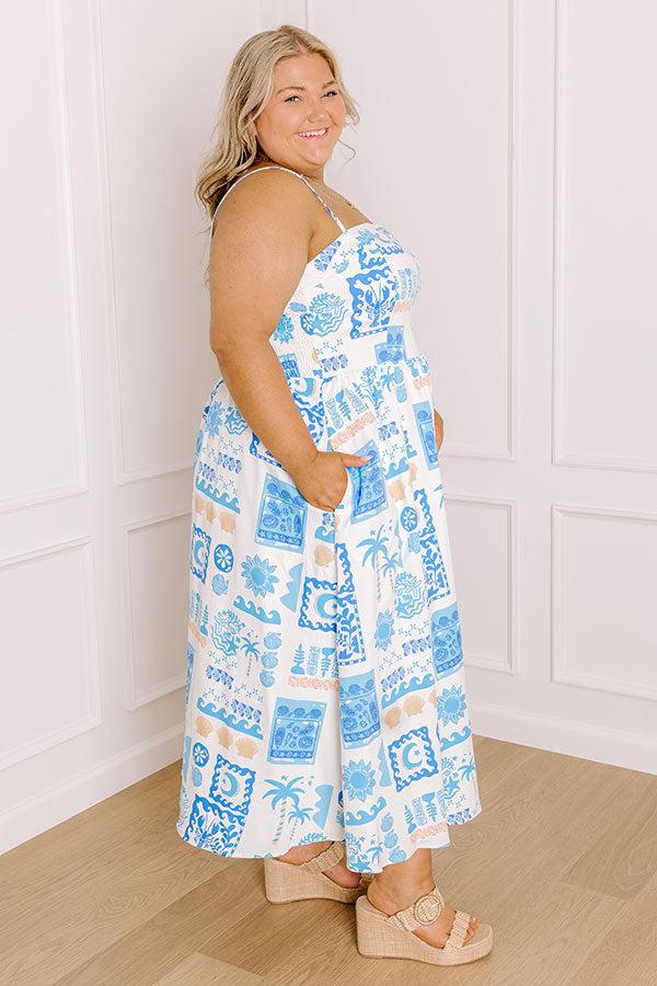 Coastal Daydream Midi Dress Curves Product Image
