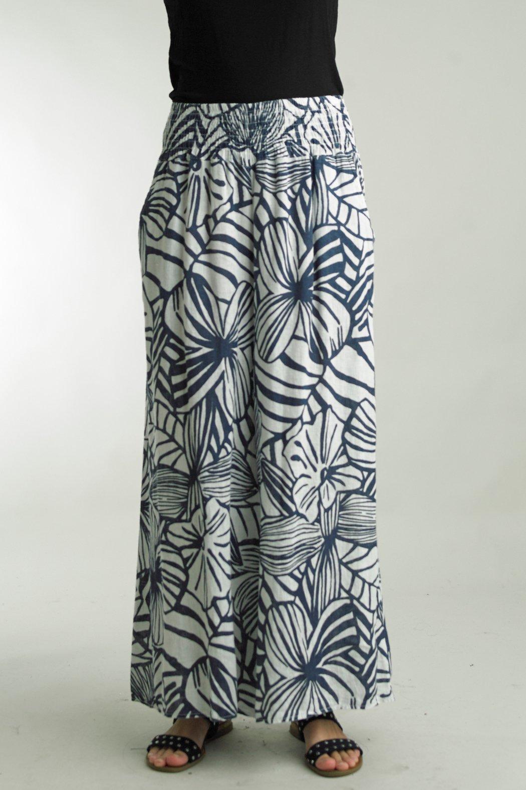 PRINT WIDE LEG PANTS Product Image