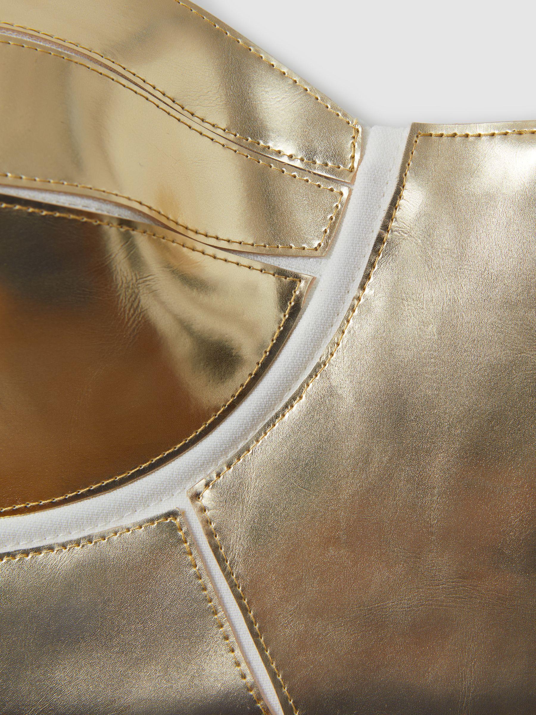 Atelier Metallic Bustier Top in Gold Product Image