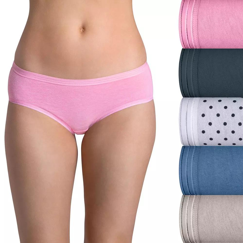 Women's Fruit of the Loom® Ultra Soft 5-pack Hipster Panties 5DUSKHP,  Product Image