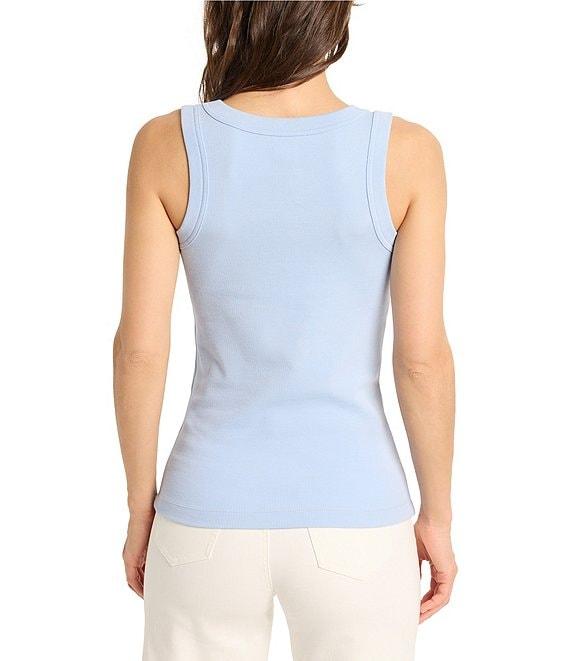 NIC + ZOE Perfect Knit Rib Scoop Neck Sleeveless Tank Product Image
