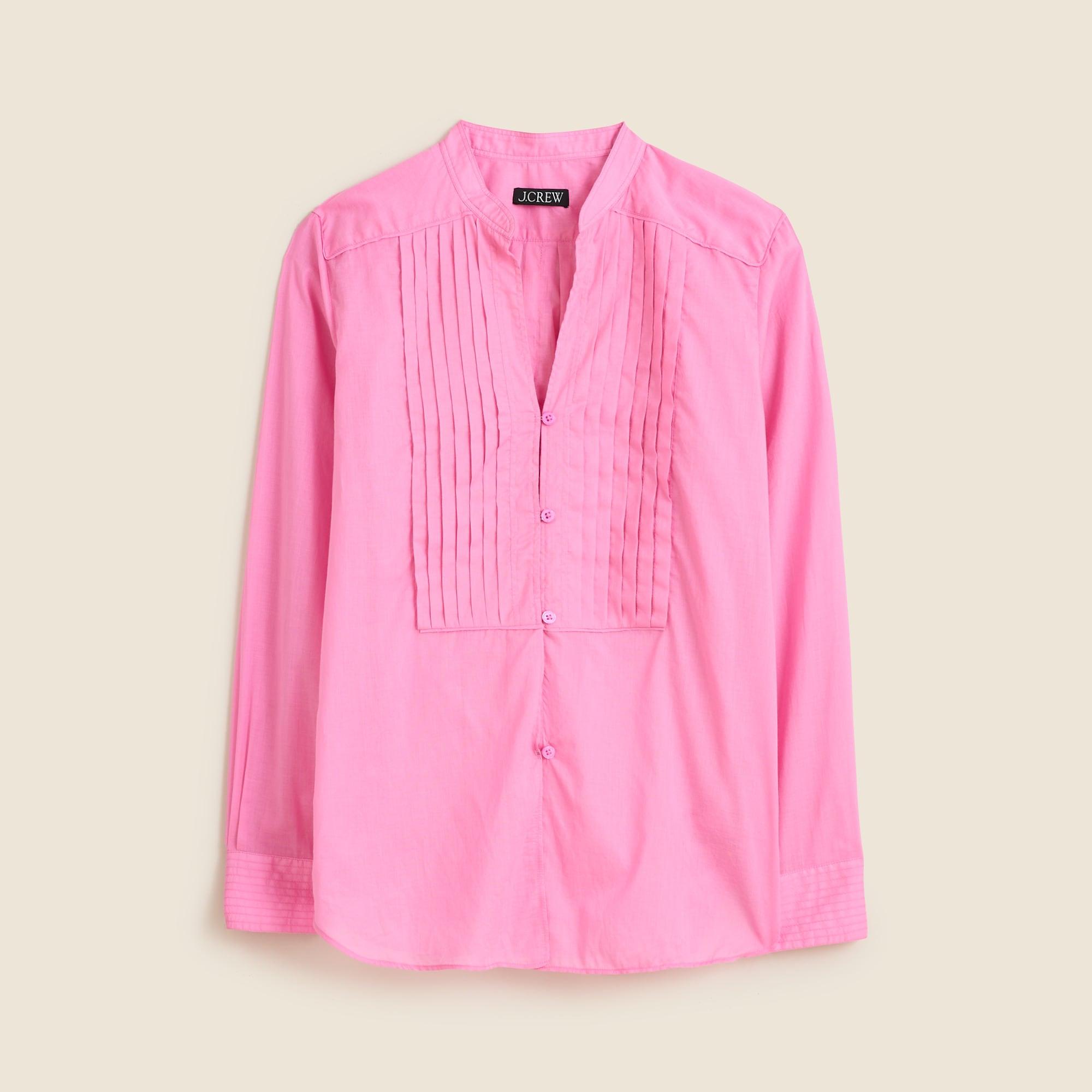 Pintuck top in cotton voile Product Image