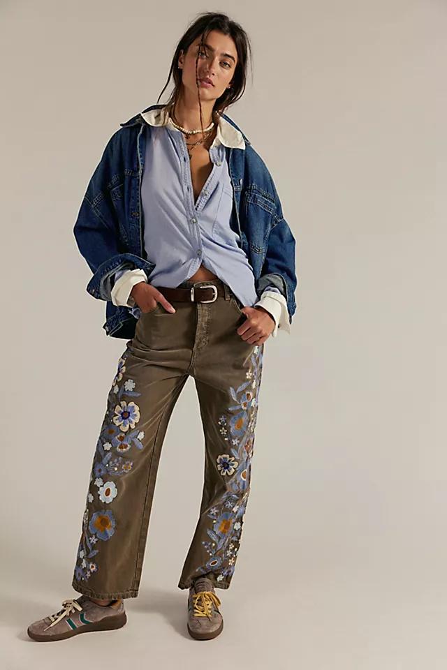 We The Free Willow Floral Embroidered Jeans Product Image