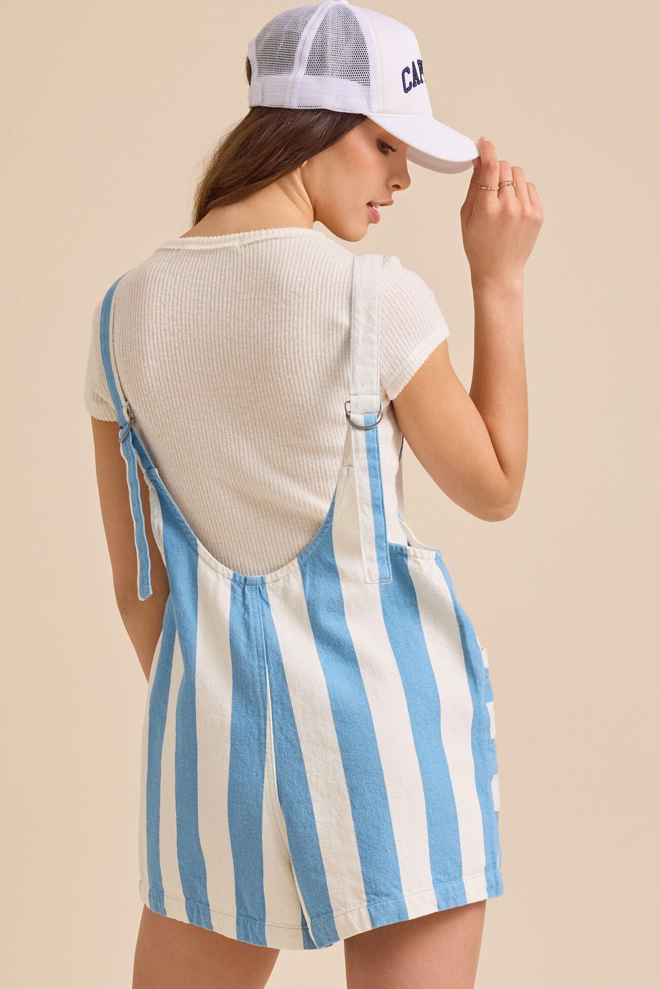 Maizey Striped Shortall Product Image