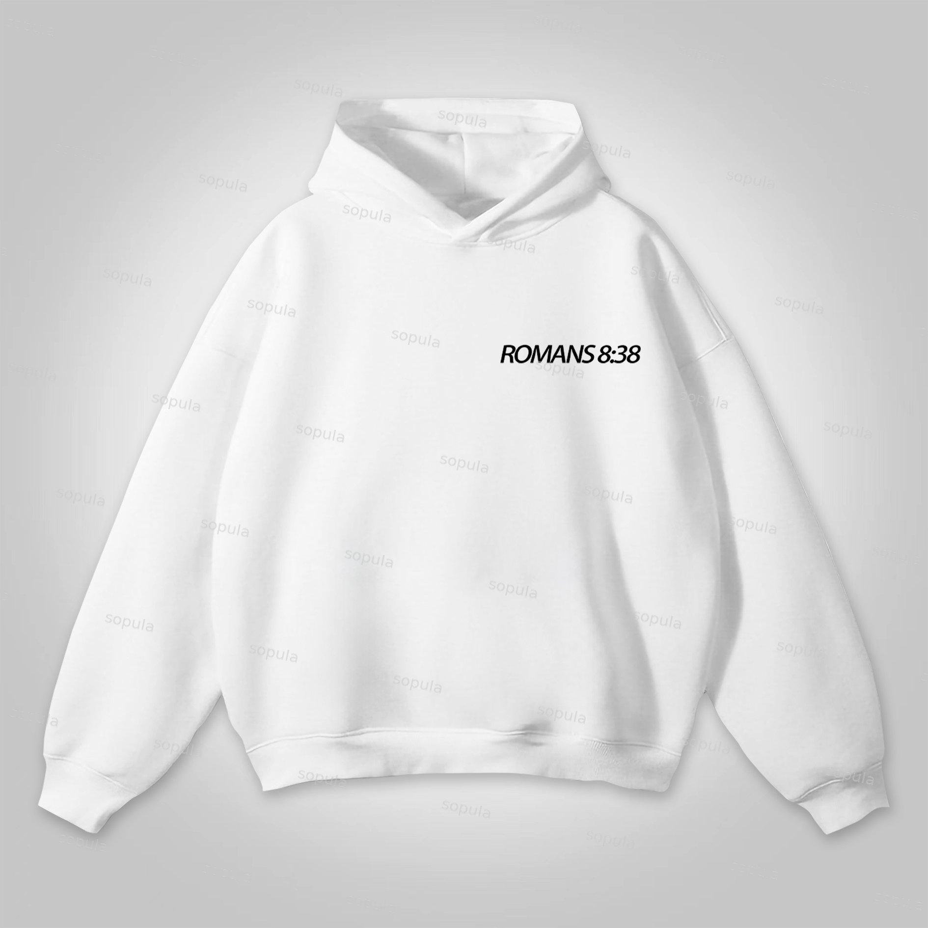 Sopula Romans 8 38 Faith Over Fear Graphic Hoodie Product Image