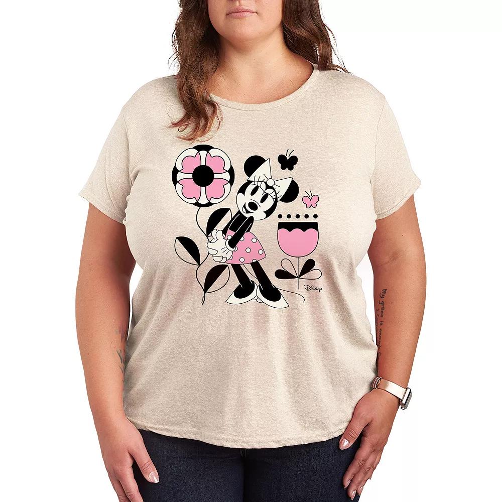 Disney's Minnie Mouse Plus Flower Butterfly Graphic Tee, Women's,  Product Image