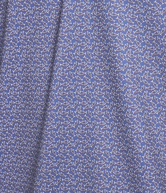 Cremieux Blue Label Performance Stretch Fish Printed Short Sleeve Polo Shirt Product Image