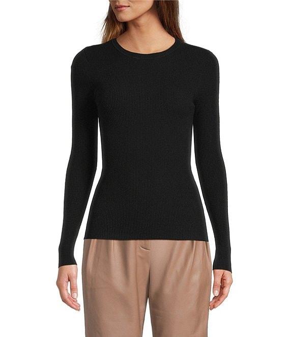 Antonio Melani Aislinn Crew Neckline Long Sleeve Knit Top Product Image
