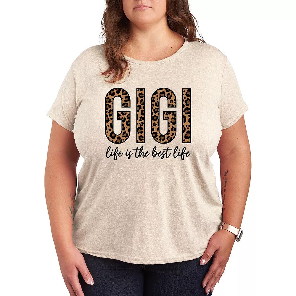 Plus Gigi Life Is The Best Life Graphic Tee, Women's,  Product Image