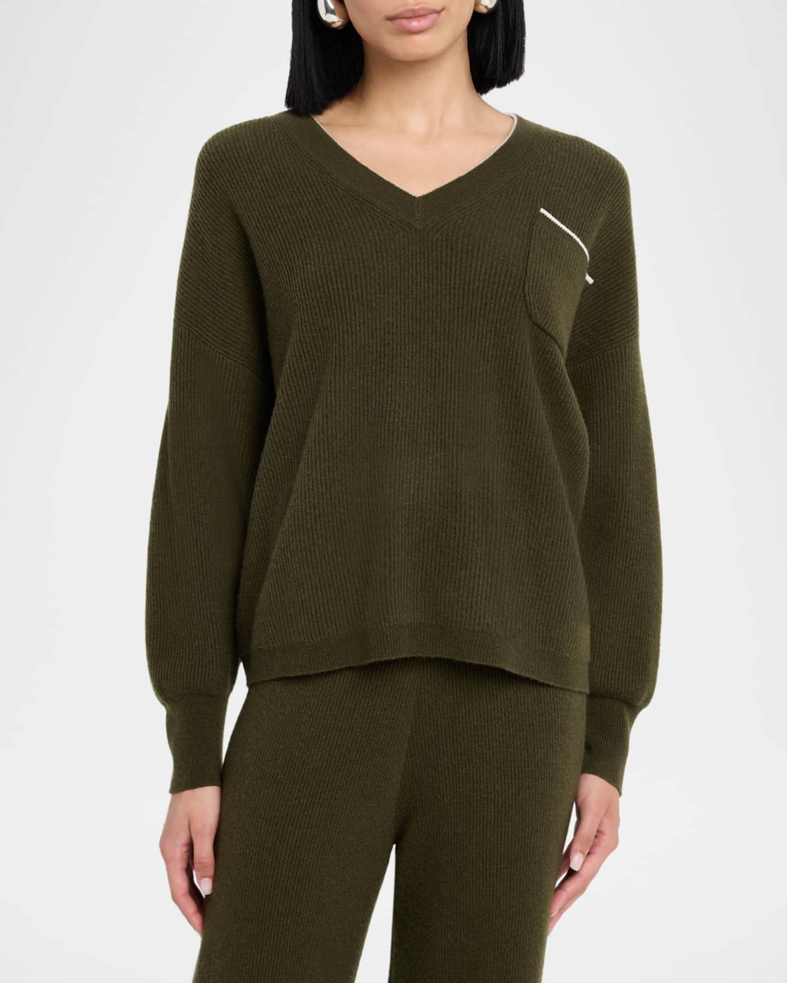 Cheshire V-Neck Cashmere Sweater Product Image
