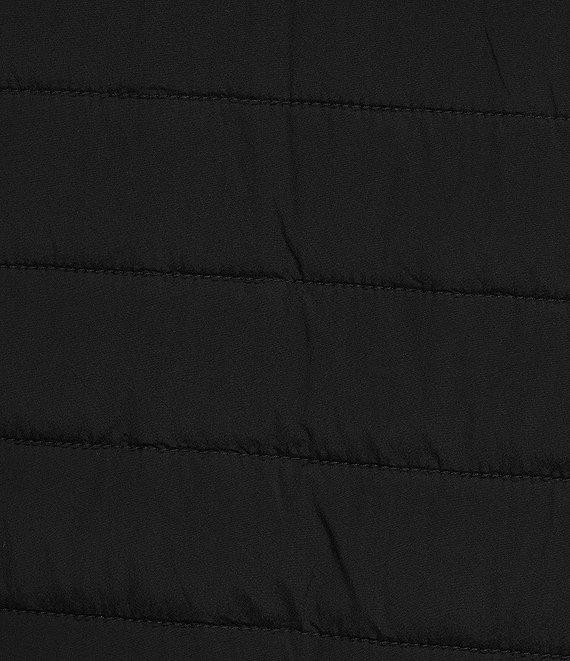 Michael Kors Long Sleeve Mixed-Media Coat Product Image