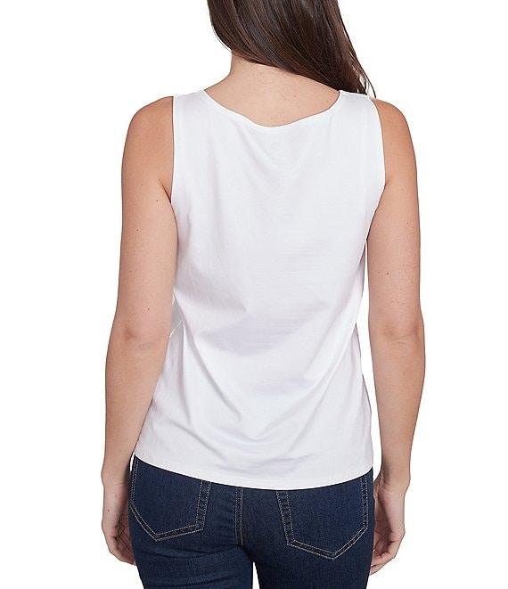 Ruby Rd. Embellished Scoop Neck Sleeveless Tank Top Product Image
