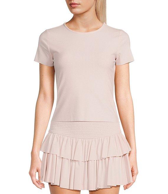 GB Short Sleeve Ribbed Knit Coordinating T-Shirt Product Image