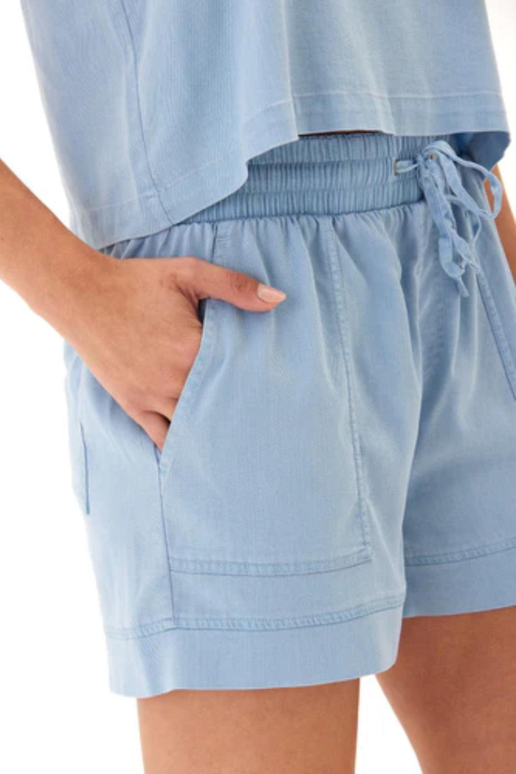 Makayla Chambray Shorts Product Image