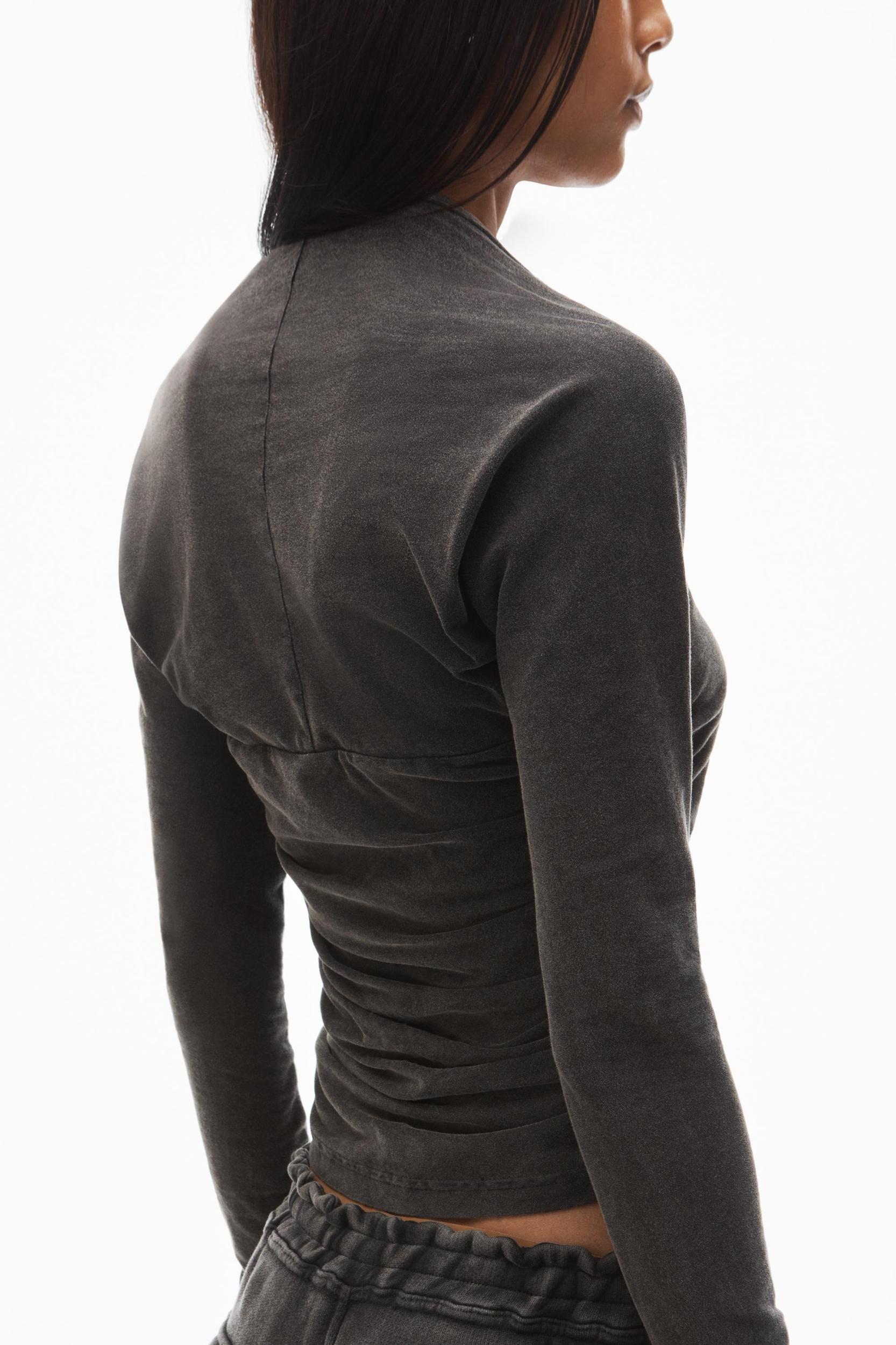 Ruched Top In Sueded Jersey Product Image
