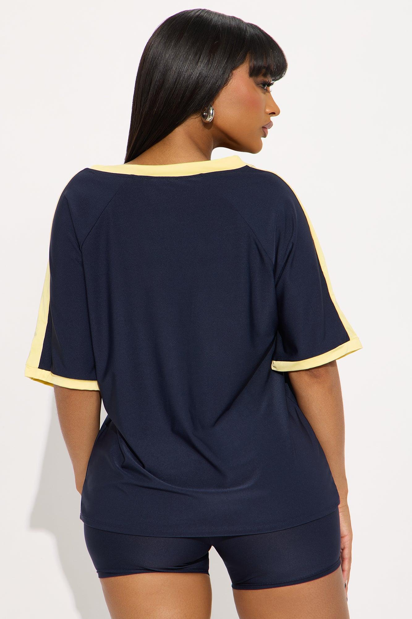 Field Crush Biker Short Set - Navy Female Product Image